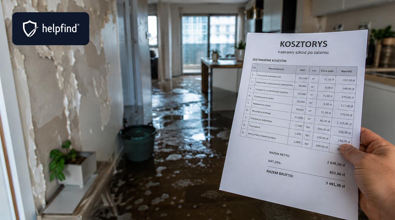 Kosztorys zalania mieszkania – jak wycenić szkody?