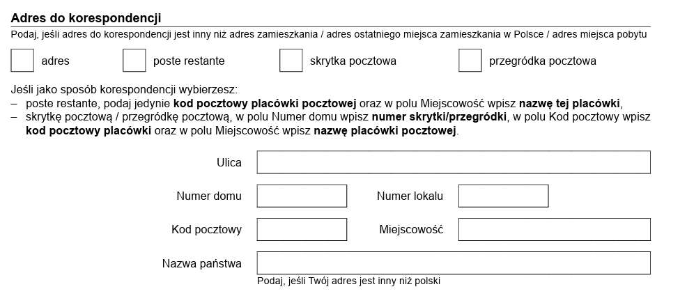 wzór wypełnionego wniosku o ponowne przeliczenie emerytury