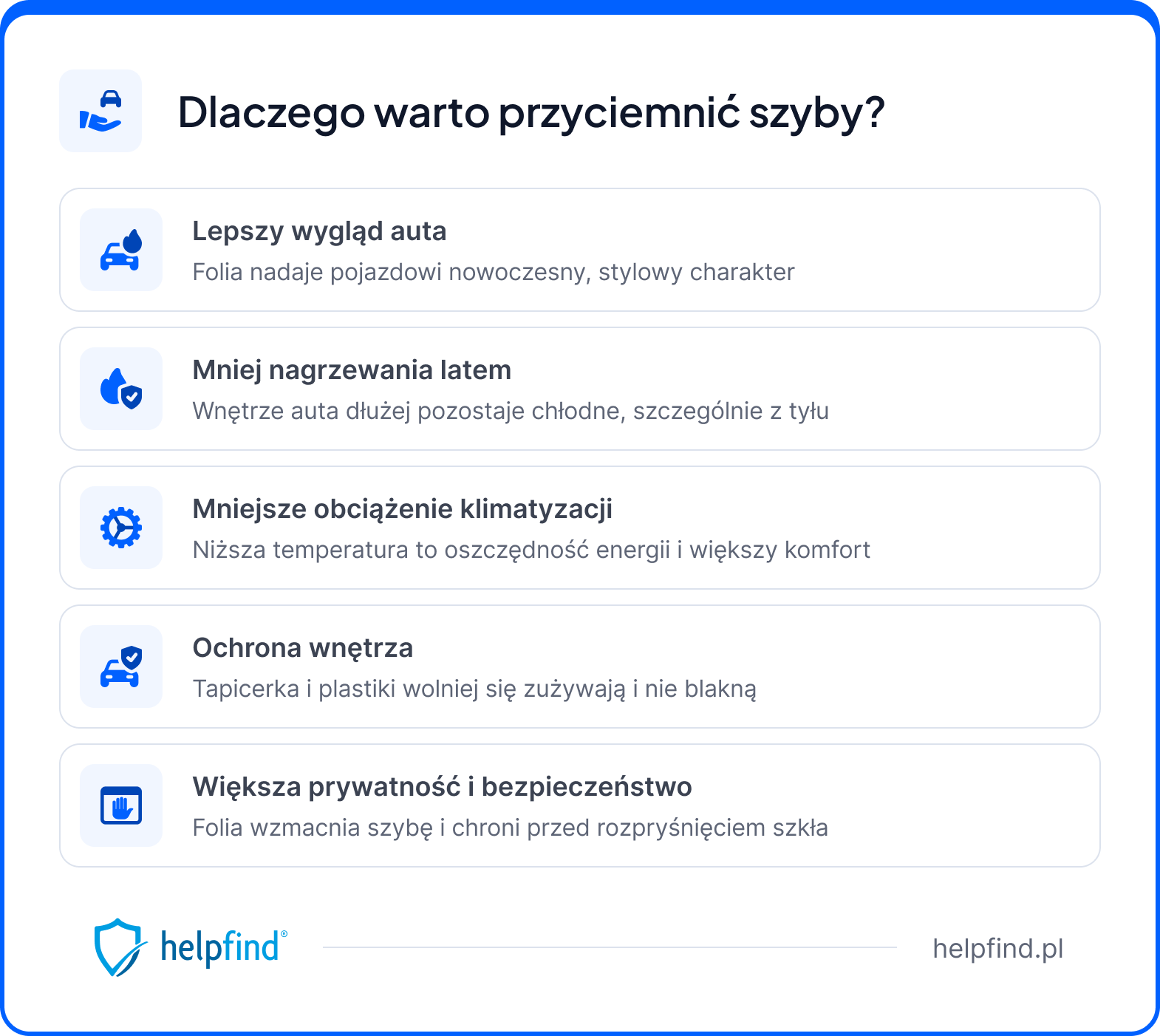przyciemnianie szyb