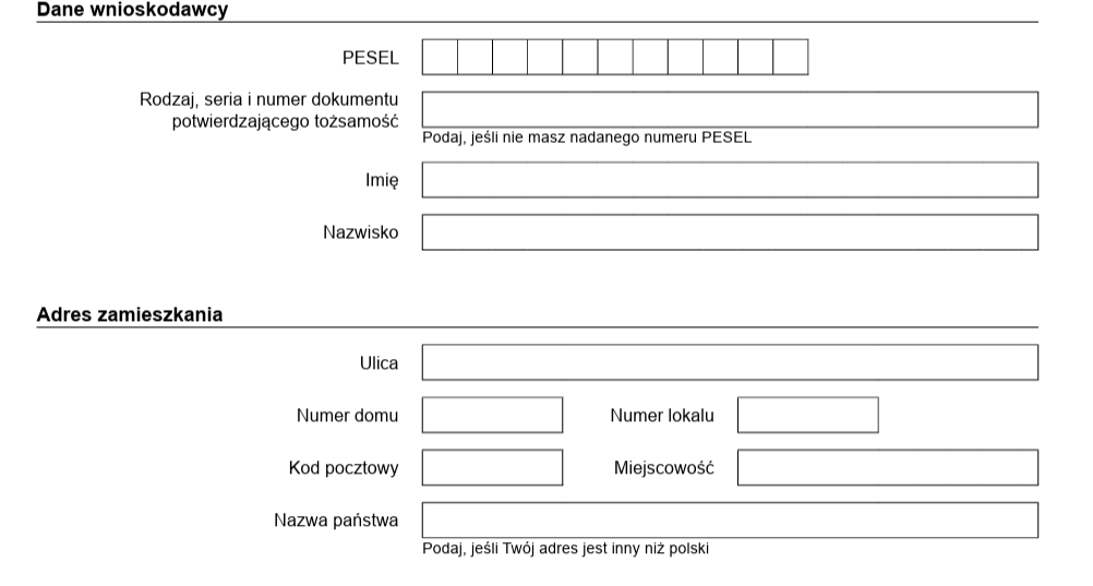 wzór wypełnionego wniosku o ponowne przeliczenie emerytury